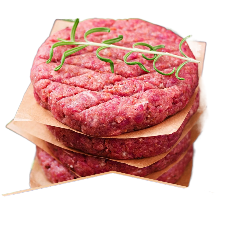 Halal Pure Beef minced burger patty清真牛肉饼 汉堡饼生鲜600g - 图0