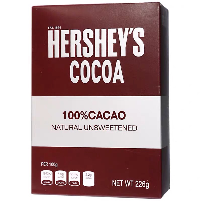 HERSHEY好时可可粉低糖cocoa powder黑巧克力冲饮咖啡伴侣226g-图3
