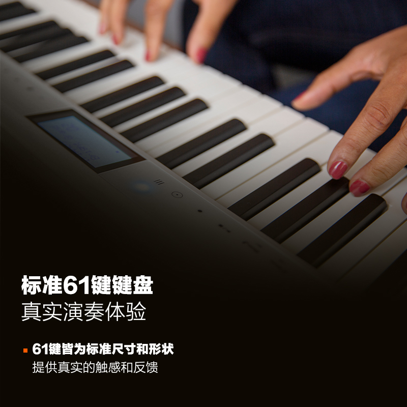 Roland罗兰 GO-61P电钢琴新手入门小型便携式61键GO:PIANO电子琴 - 图2