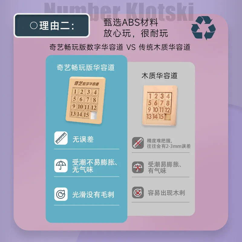 奇艺数字华容道磁力版认数字拼图儿童幼儿启蒙早教玩具男孩女孩,淘宝优惠券,粉丝福利购,淘宝优惠卷
