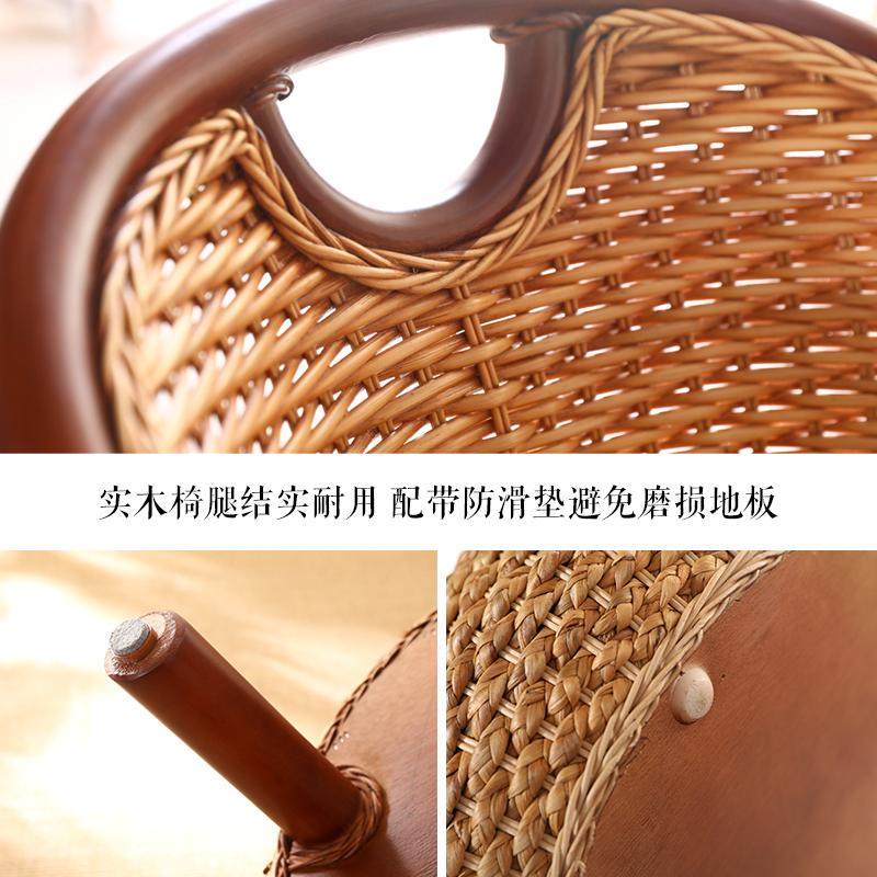 藤编藤椅靠背椅单人小椅子阳台家用客厅茶几榻榻米矮坐椅懒人蒲团,淘宝优惠券,粉丝福利购,淘宝优惠卷