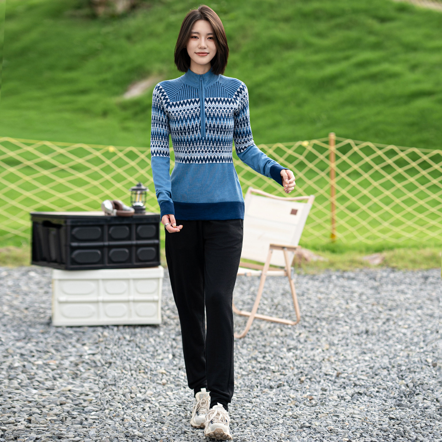 户外美利奴羊毛打底衫女长袖半拉链美丽诺保暖毛衣徒步运动上衣厚,淘宝优惠券,粉丝福利购,淘宝优惠卷