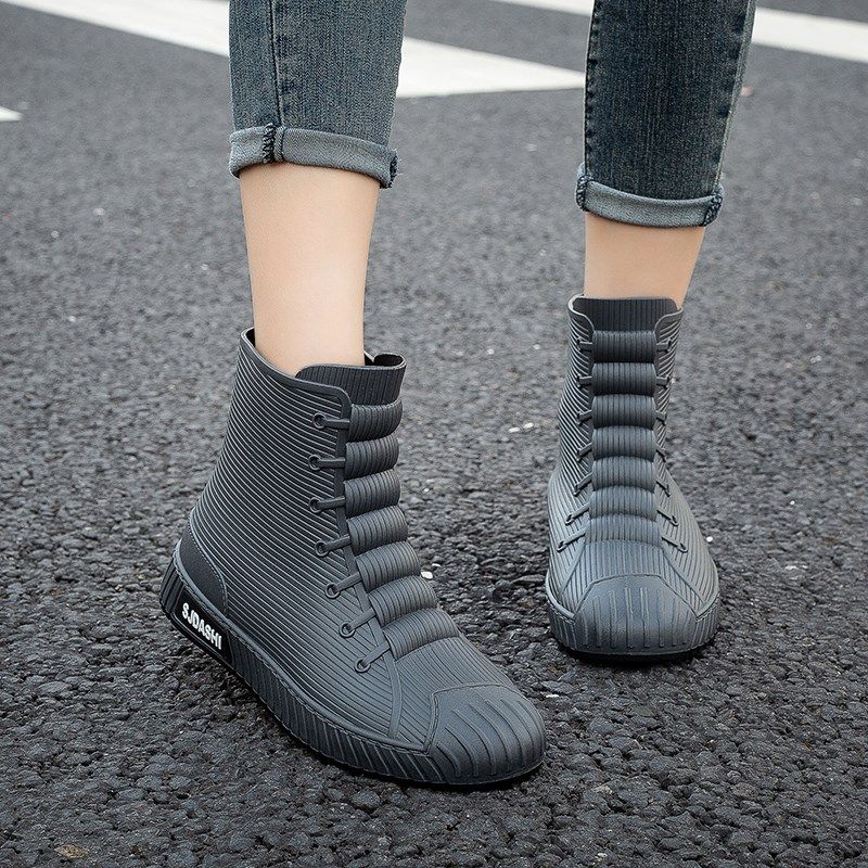 雨女款尚穿水防水滑短筒厨胶鞋男底加鞋时外工作鞋女防房软绒,淘宝优惠券,粉丝福利购,淘宝优惠卷