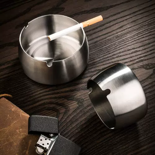 Креативная трендовая металлическая большая брендовая пепельница из нержавеющей стали, европейский стиль