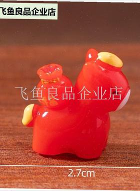 马年摆件新年发财如意o小马公仔 娃屋diy装饰品配件迷你桌面小摆,