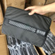 Black anti-level storage bag for men and women light and simple storage protection bag
