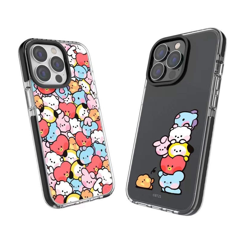 BT21防摔硅胶手机壳适用苹果14promax防弹少年团iPhone13软壳tata卡通可爱mini保护套12promax全包日韩金硕珍 - 图1