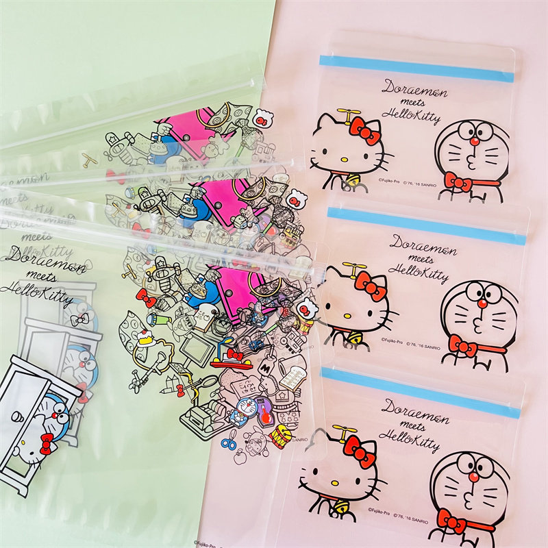 Cartoon Doraemon toiletry storage bag for girls