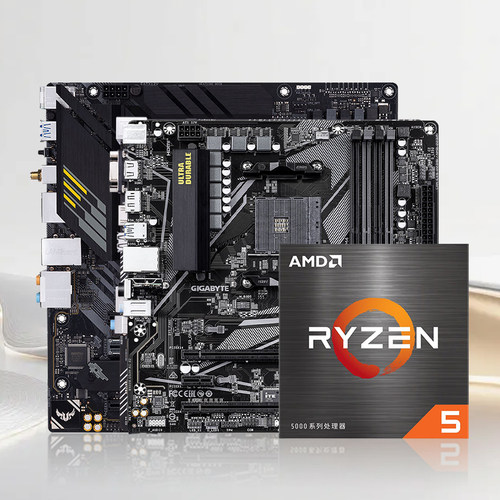 AMD锐龙R5 5500X3D盒装CPU搭华硕技嘉主板台式机电脑板U套装 - 图1
