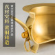 Double-eared pure brass incense burner for home use with incense
