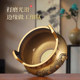 Three-legged pure brass alloy incense burner for home indoor use