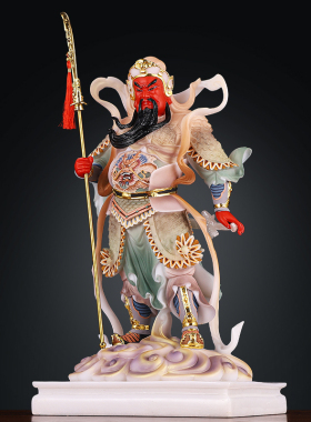 汉白玉伽蓝韦陀菩萨供佛武财神爷