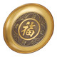 Pure brass alloy fruit plate fruit plate in front of Buddha