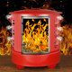 Stainless steel burning paper bucket God burning gold bucket incinerator