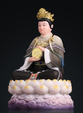 无生老母汉白玉佛像室内家用摆件