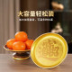 Household alloy fruit plate indoors for the God of Wealth, Guanyin tribute plate, Buddha hall, table decoration in front of the Buddha