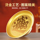 Household alloy fruit plate indoors for the God of Wealth, Guanyin tribute plate, Buddha hall, table decoration in front of the Buddha