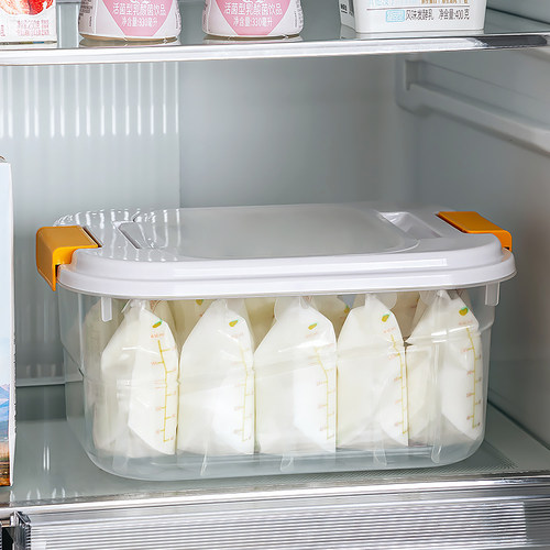 母乳冷冻收纳盒母乳冷藏盒冰箱储奶盒密封盒食品级整理储存保鲜盒 - 图0
