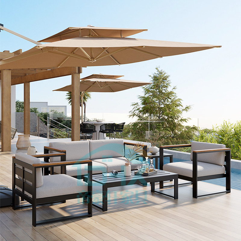 户外沙发庭院花园室外铝合金露天茶几组合阳台休闲防水防晒藤编,淘宝优惠券,粉丝福利购,淘宝优惠卷