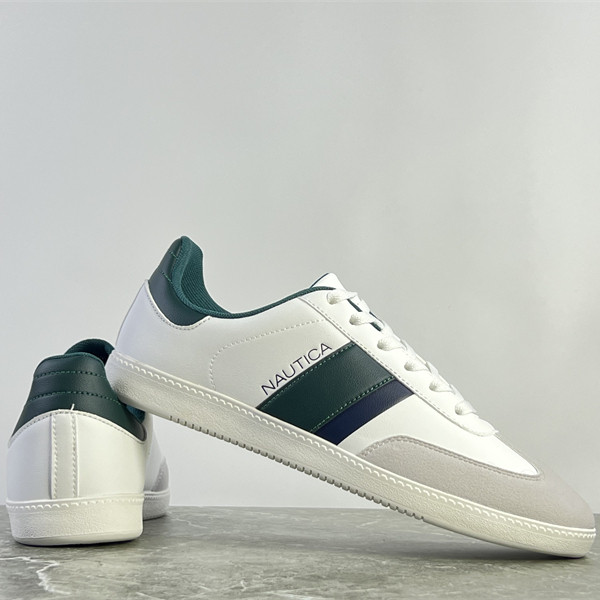 出美单运动鞋男鞋革面拼接复古休闲板鞋耐磨防滑软底低帮德训鞋男,淘宝优惠券,粉丝福利购,淘宝优惠卷