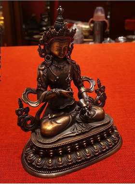 金刚萨埵 7寸紫铜佛像 金刚萨缍 国产特精工纯红铜佛像 金刚萨垛