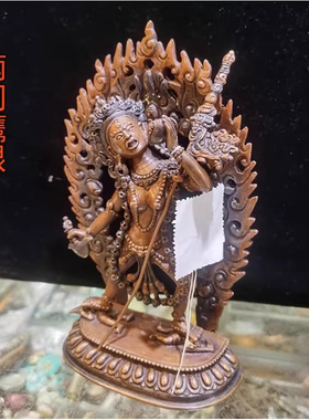 尼泊尔7寸铜佛像那若卡居空行母