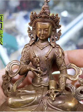 3寸5寸红铜金刚萨缍 纯铜金刚萨埵 国产特精工全紫铜佛像金刚萨垛