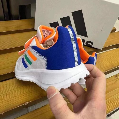 Adidas阿迪达斯Tensaur Run 2.0 CF K夏季大童魔术贴跑步鞋HQ1268 - 图0