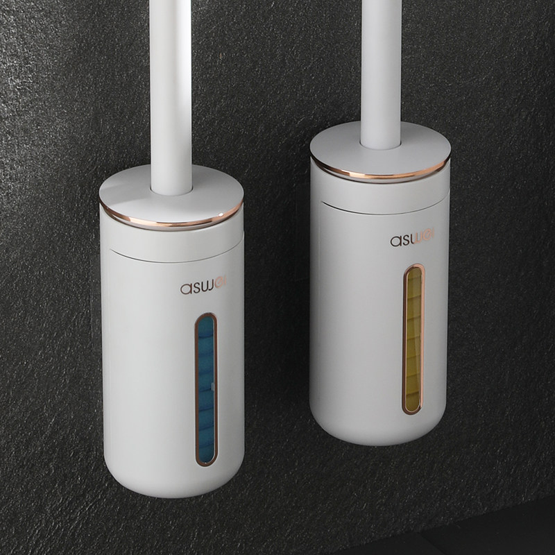 Aromatherapy disposable toilet brush with replaceable aromatherapy brush head