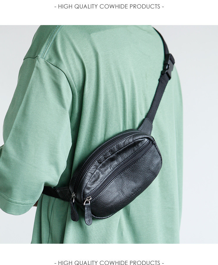 蓝皮具男士真皮腰包小型轻便胸包迷你斜挎包潮牌个性小包包手机包,淘宝优惠券,粉丝福利购,淘宝优惠卷