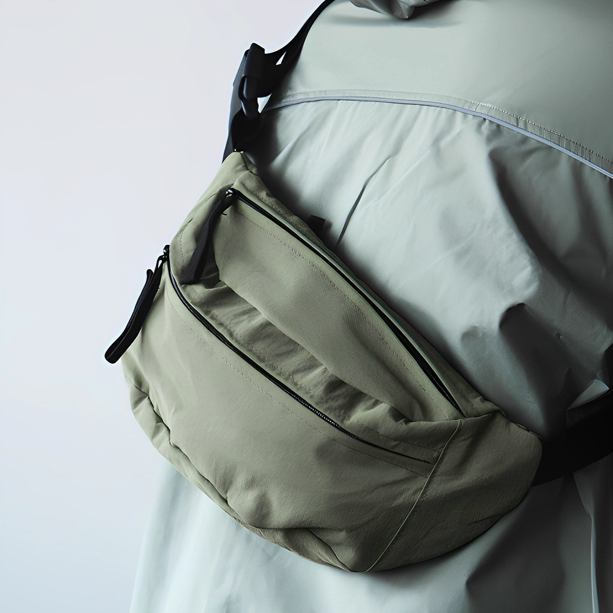 LANSPACE三间蓝男式尼龙包斜挎胸包女式大容量多隔层旅行休闲布包,淘宝优惠券,粉丝福利购,淘宝优惠卷