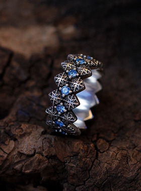 新款复古传承开口戒指小众设计饰个性时尚轻奢情侣情人节礼物饰品