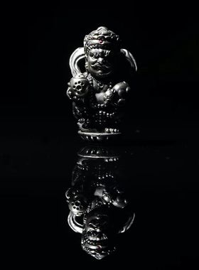 黄财神一体三通佛头百香星月菩提