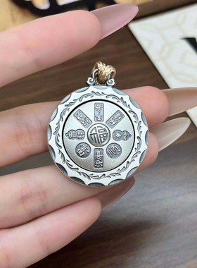 创意新款国潮黄财神吊坠复古招财纳福黑财神挂坠送男友项链饰品