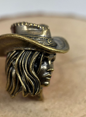 荒野西部女牛仔刀坠EDC伞绳坠