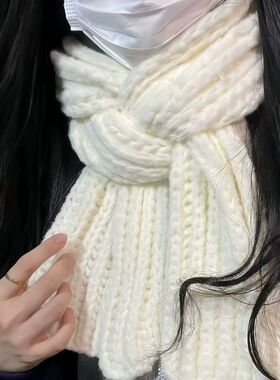 围巾毛线手工diy编织材料包双元宝牛奶慕斯云朵棉棉特色线送女友