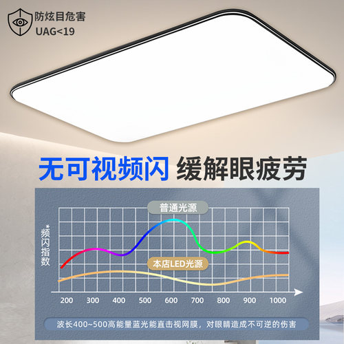 全光谱led吸顶灯卧室2026新款主卧简约现代护眼儿童房间中山灯具 - 图3