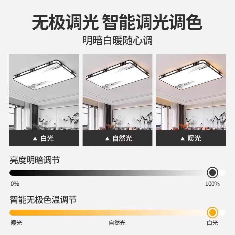 led超亮客厅吸顶灯全光谱护眼主卧室吊灯具现代简约大气中山古镇,淘宝优惠券,粉丝福利购,淘宝优惠卷
