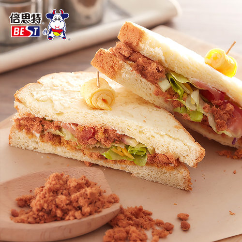 【倍思特】台湾儿童肉松零食辅食粥烘焙苏州特产猪肉酥原味68g - 图0