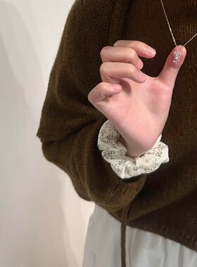 甜美新款S爱心魔法棒项链女时尚轻奢小众设计感新款配饰锁骨链