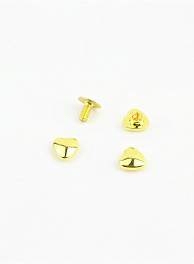 箱包皮具五金配件女手袋脚钉皮包 爱心形水桶钉 脚钉螺丝钉8mm