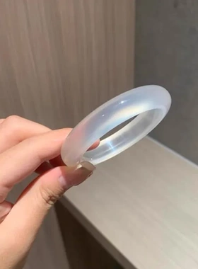 白月光手镯实体店天然荔枝冻高冰女款经典镯子款玉髓玛瑙同款