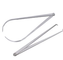 Stainless steel inside and outside caliper inner caliper external card pliers internal and external card gauge round pipe arched internal diameter outer diameter gauge