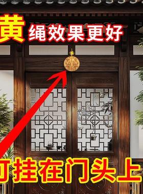 纯铜双麒麟山海镇挂件家居招财摆件中式大门镇宅风水山海镇挂直发