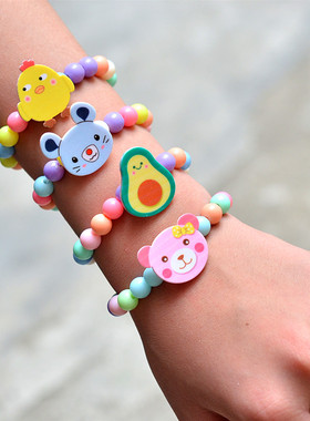 小女孩可爱卡通公主风仿珍珠手环