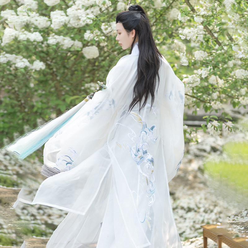 鲲如梦霓裳明制男士道袍薄款汉服 如梦霓裳汉服