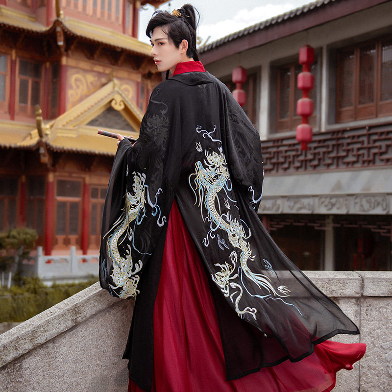 如梦霓裳辰龙生肖汉服女衫龙纹单件 如梦霓裳汉服
