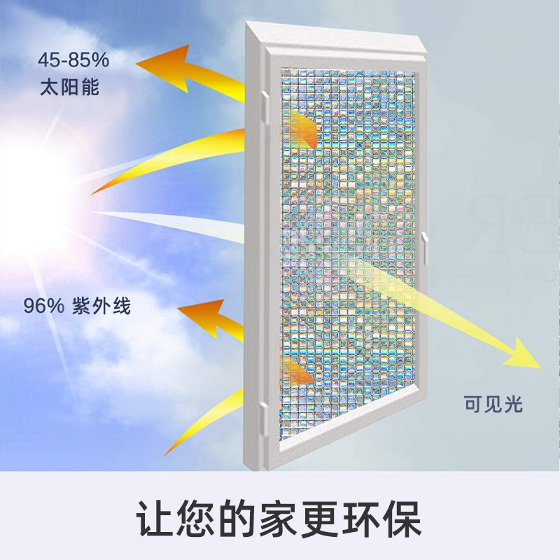 卫生间窗户贴纸防走光不透明静电磨砂浴室淋浴房防窥玻璃膜不透人-图2