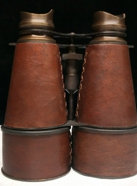 古玩仿古收藏纯铜拉长单筒望远镜高倍四节望远镜古玩收藏