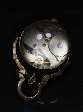 纯铜水晶家居客厅摆件古玩杂项